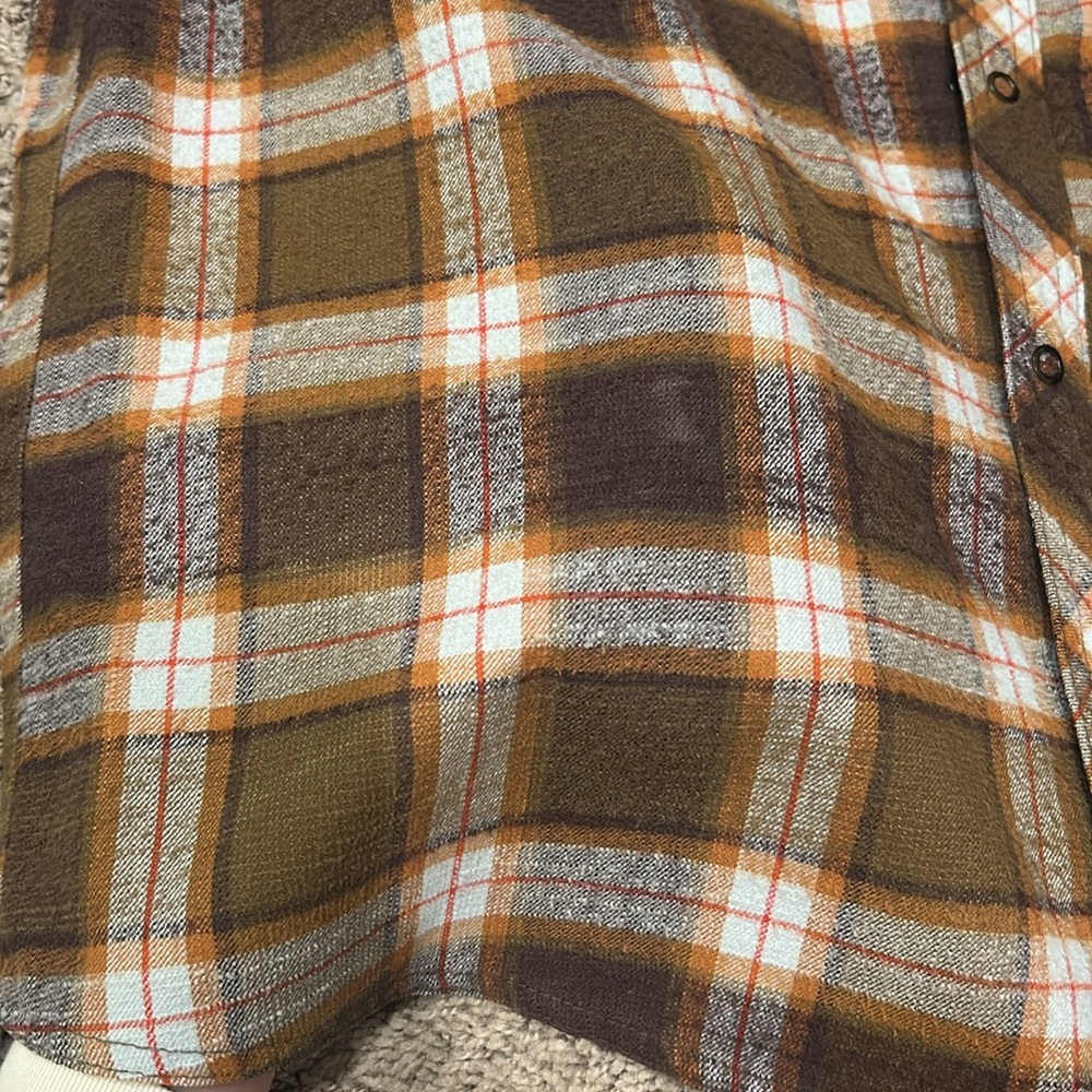 EUC LL Bean Katahdin Performance Flannel Shirt Plaid Sz L - Picture 8 of 9